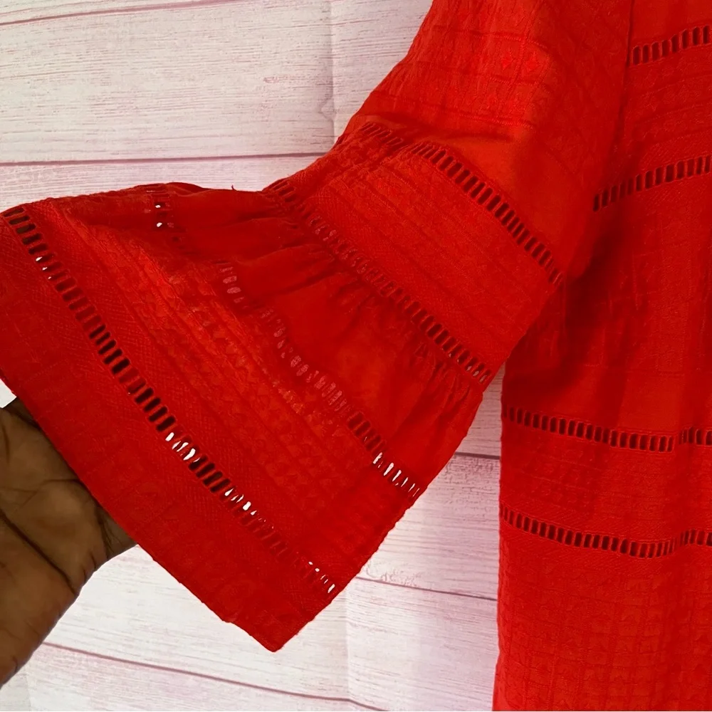 J.Crew Red Eyelet‎ Dress Size 2